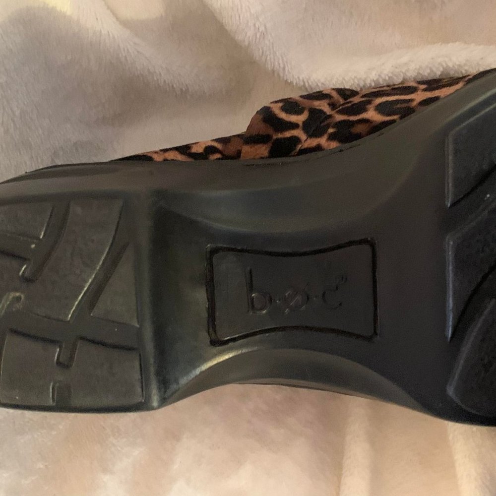 Euc Born B.O.C. Leopard Print Slip On Clog Size 9… - image 5